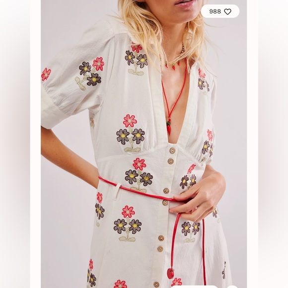 Free People Piru Embroidered Midi Dress - Picture 2 of 7